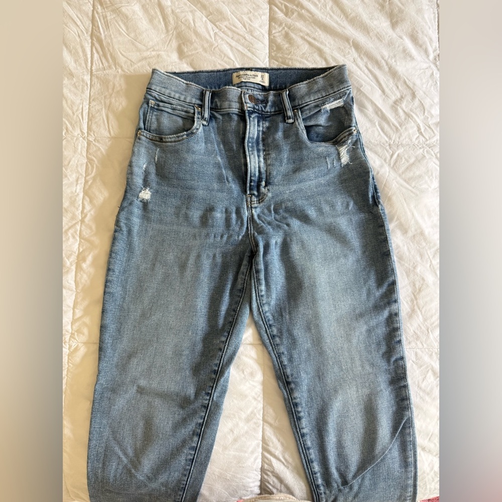 Abercrombie The Super Skinny Ankle High Rise Jeans